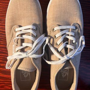 VANS Atwood Tan Canvas Low Top Sneakers Womens Size 6.5